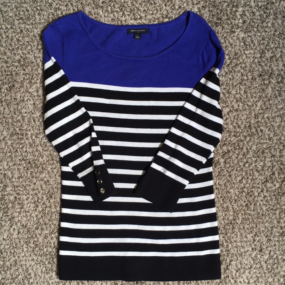 Banana Republic Striped Sweater Top